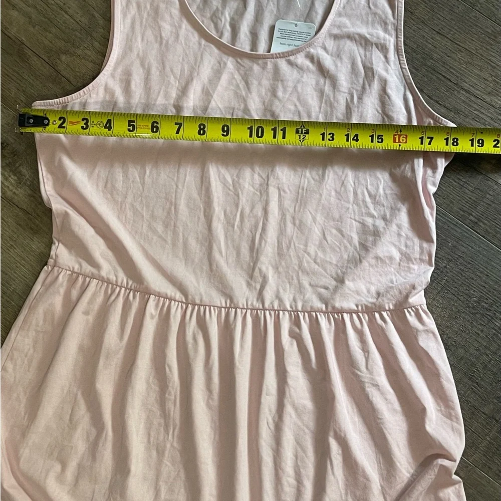 Lands End Sleeveless Tiered Ruffle Color Block Maxi Dress Women's Small pink NWT - Picture 3 of 10